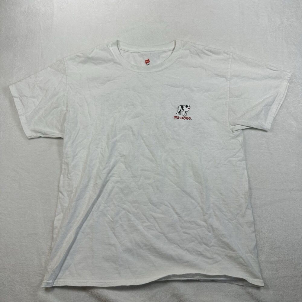 Big Dogs I Don’t Have An Attitude I’m Just Right T Shirt Mens L White 2008